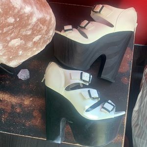 Nasty Gal shoe cult platform high heels 7 ( 37.5 ) this fits like a 7.5